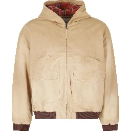 FADED CANVAS WORK HOODIE