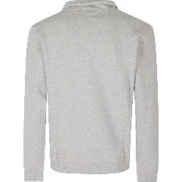 YALE FELPA IN COTONE FELPATO CON COLLETTO E ZIP