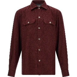 Bordeaux Virgin Wool Blouse