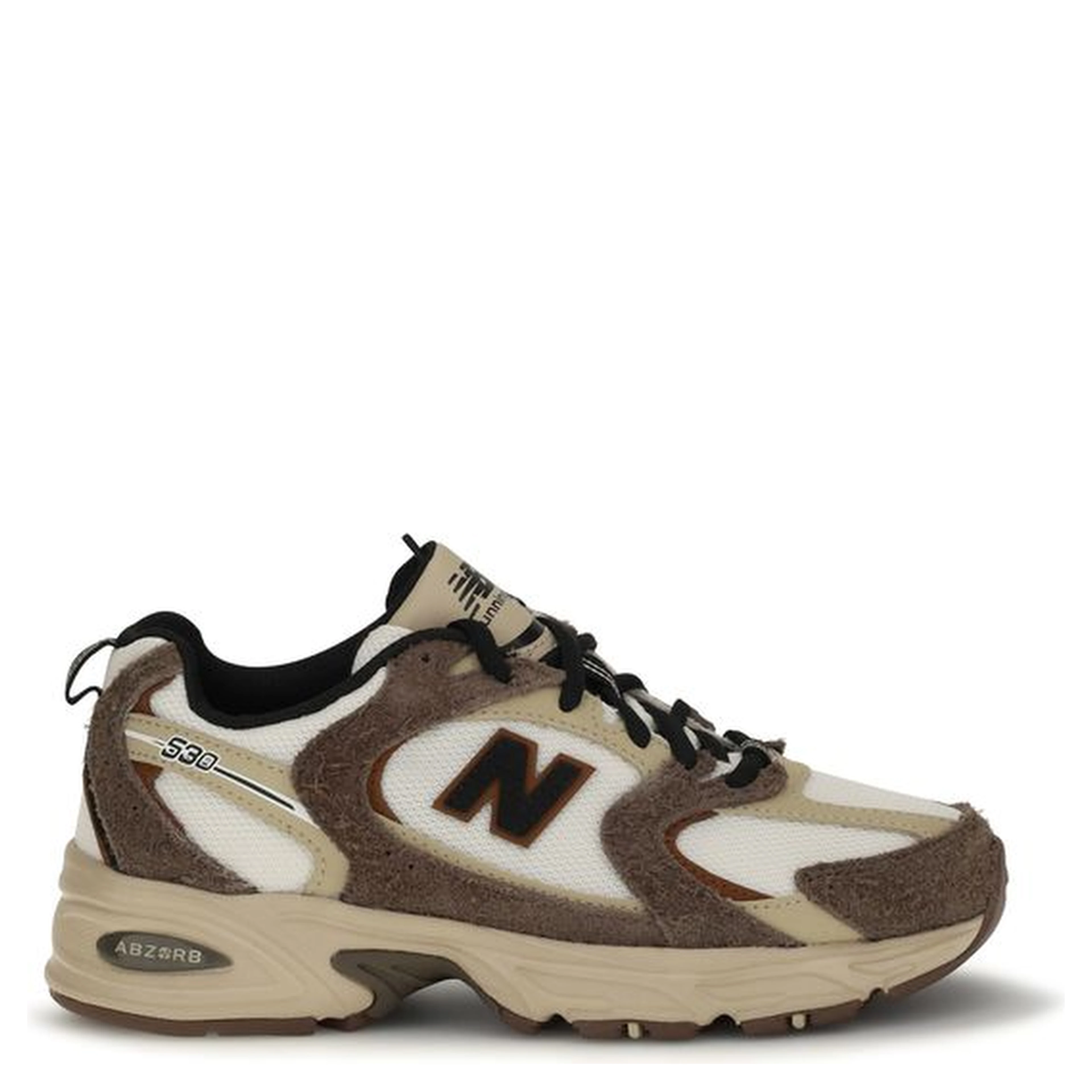 Brown Polyamide Athletic Sneakers