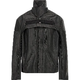 Black Calfskin Leather Jacket