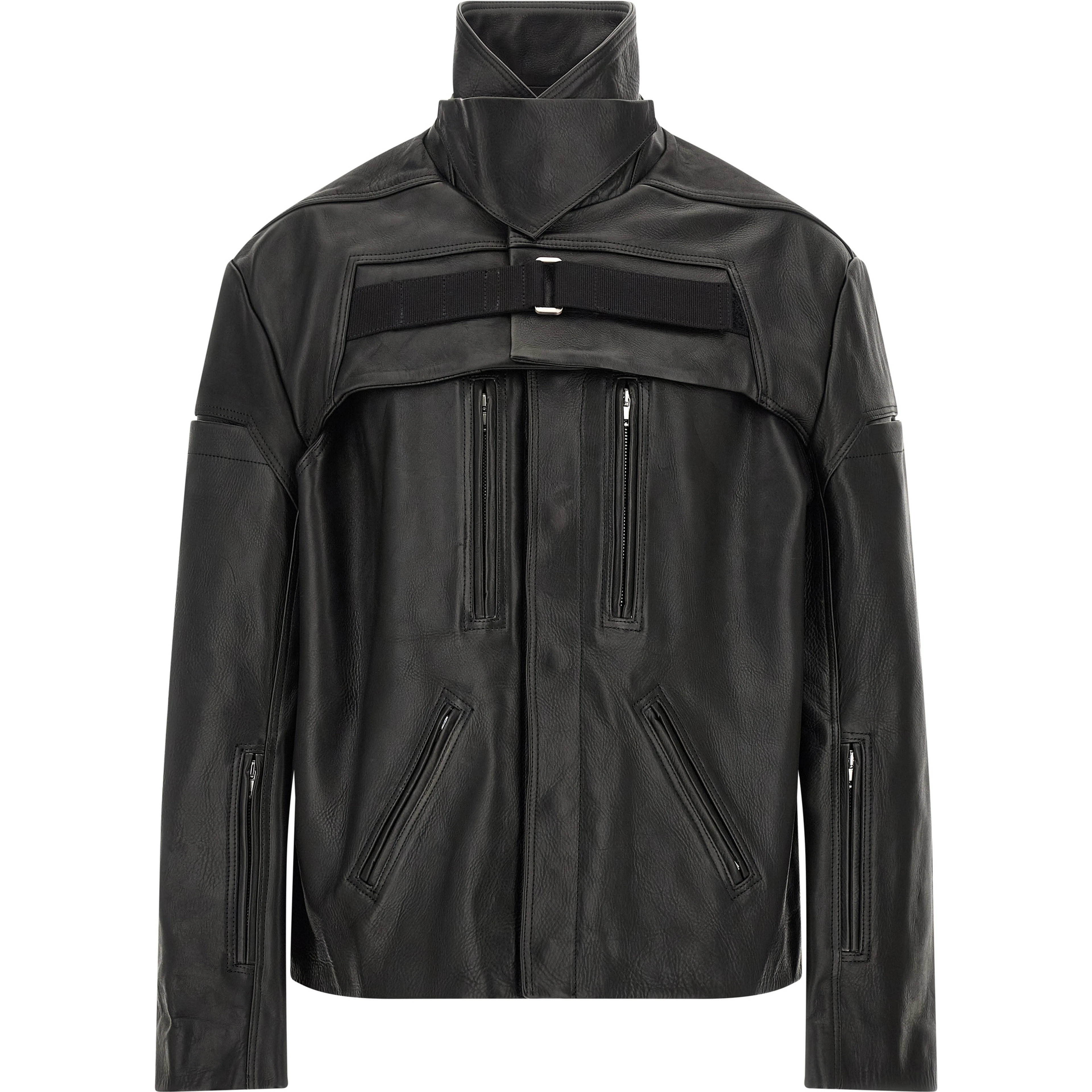 Black Calfskin Leather Jacket