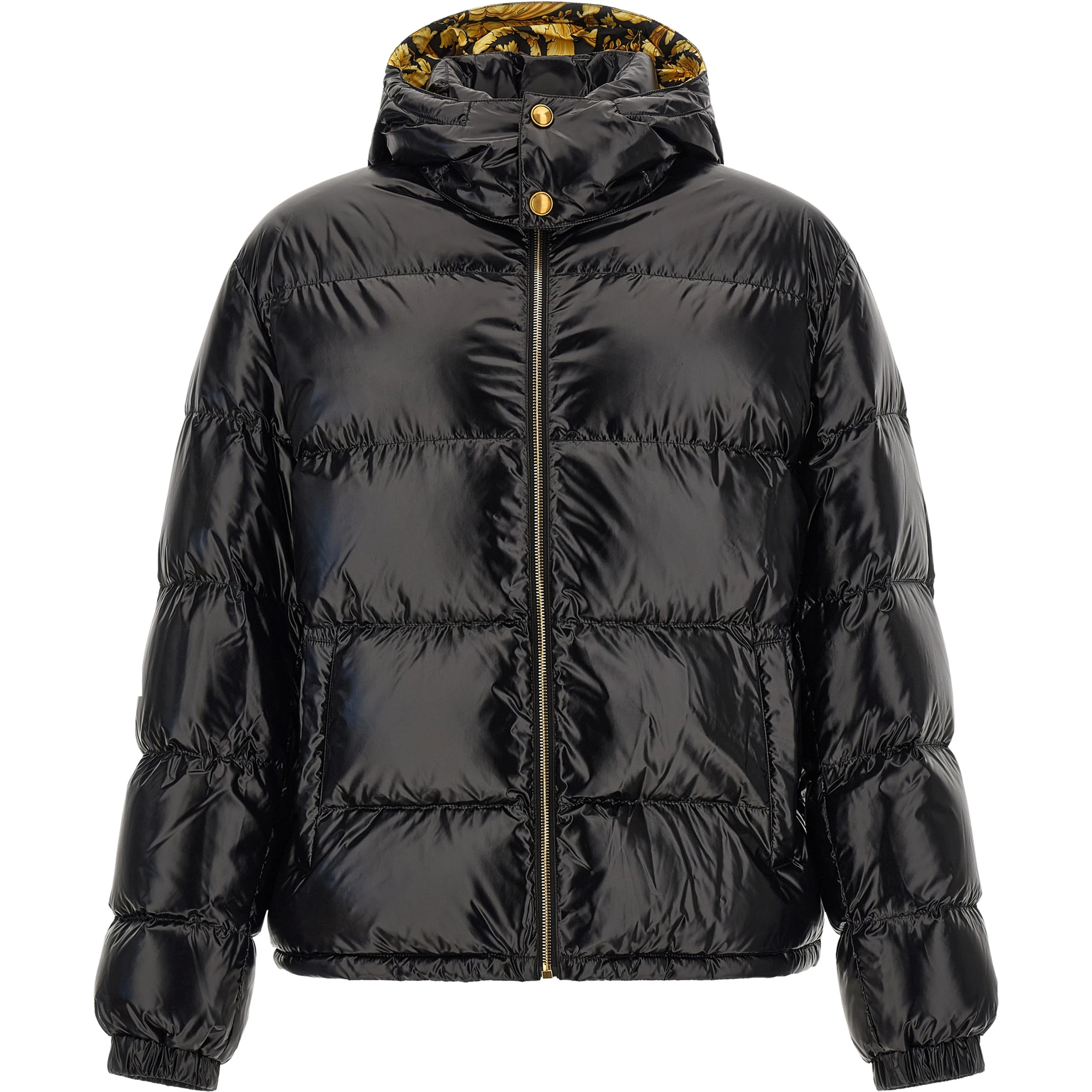 Black Nylon Full-Length Jacket