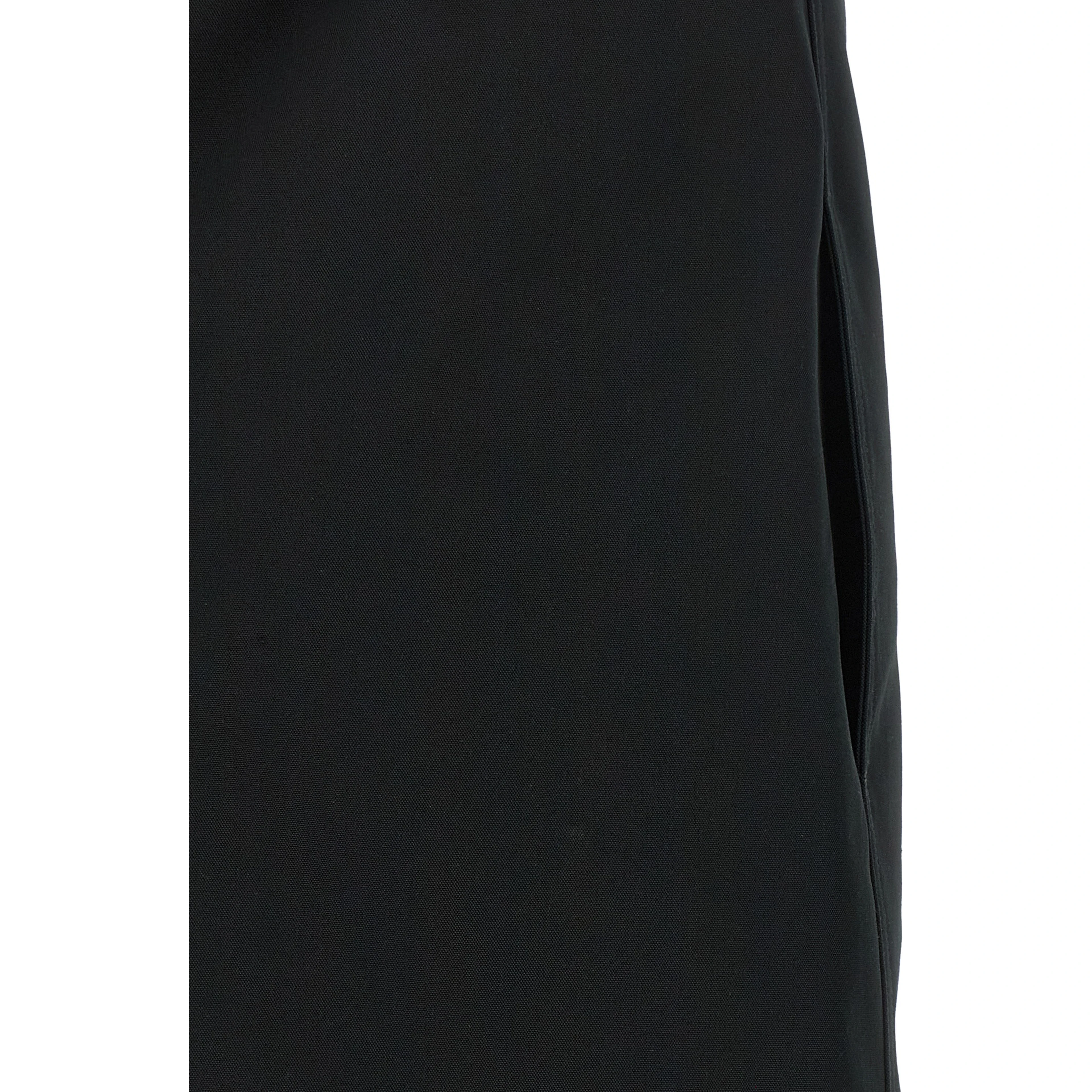 Black Polyester Short Dress