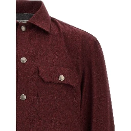 Bordeaux Virgin Wool Blouse