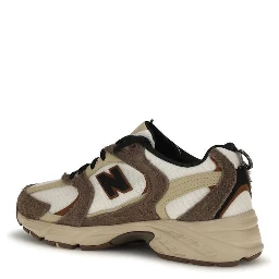 Brown Polyamide Athletic Sneakers
