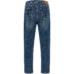 Blue Cotton Jeans Denim