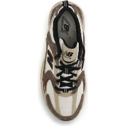 Brown Polyamide Athletic Sneakers
