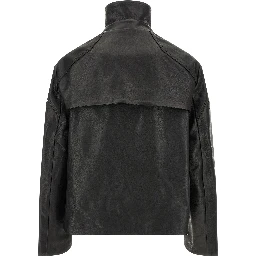 Black Calfskin Leather Jacket