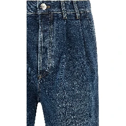 Blue Cotton Jeans Denim