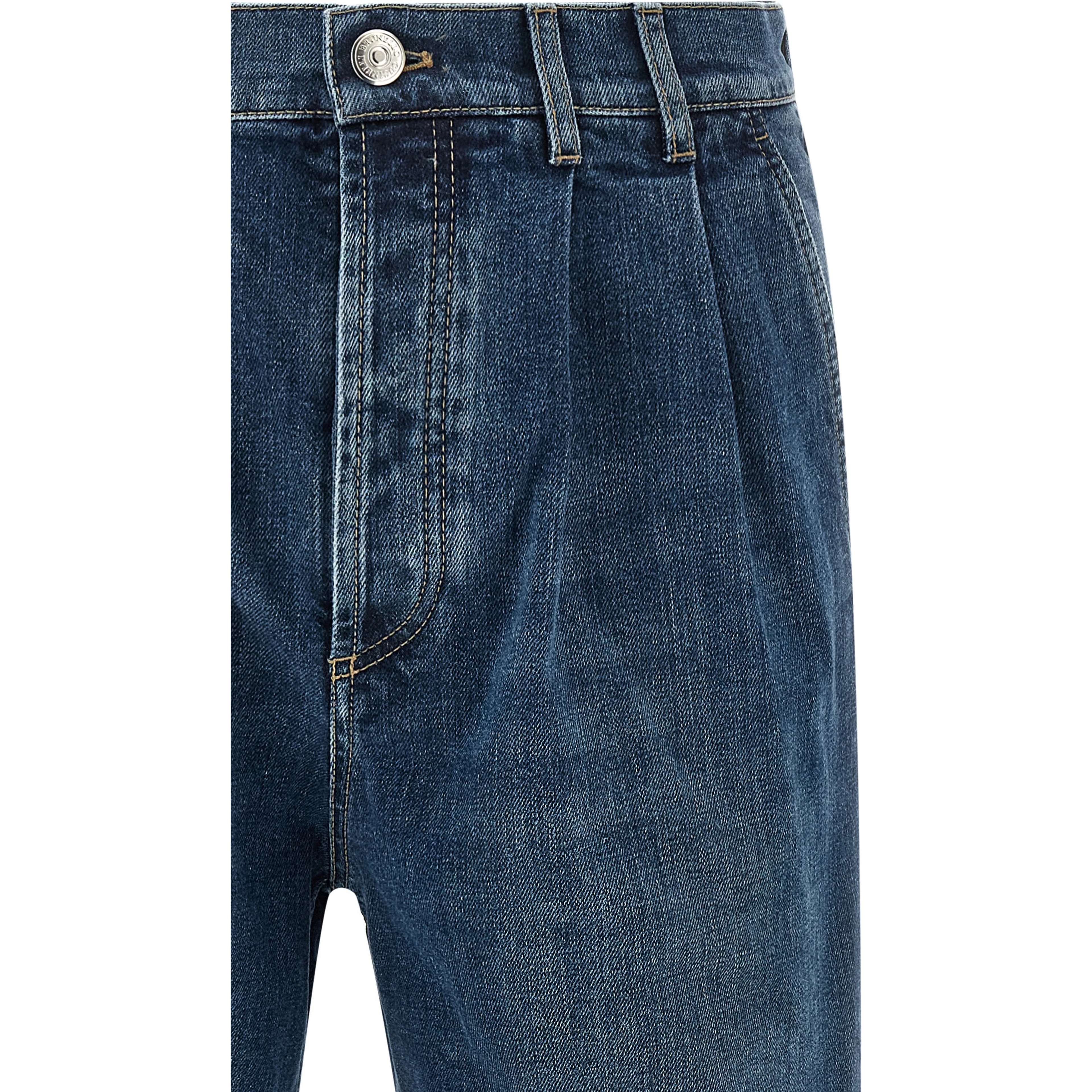 Blue Cotton Jeans Denim