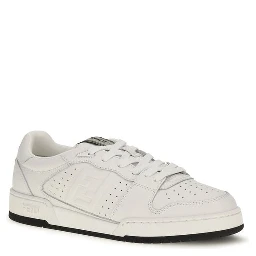 White Calf Leather Bos Taurus Athletic Sneakers