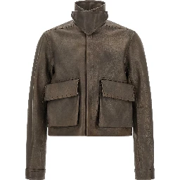 Brown Calfskin Leather Jacket
