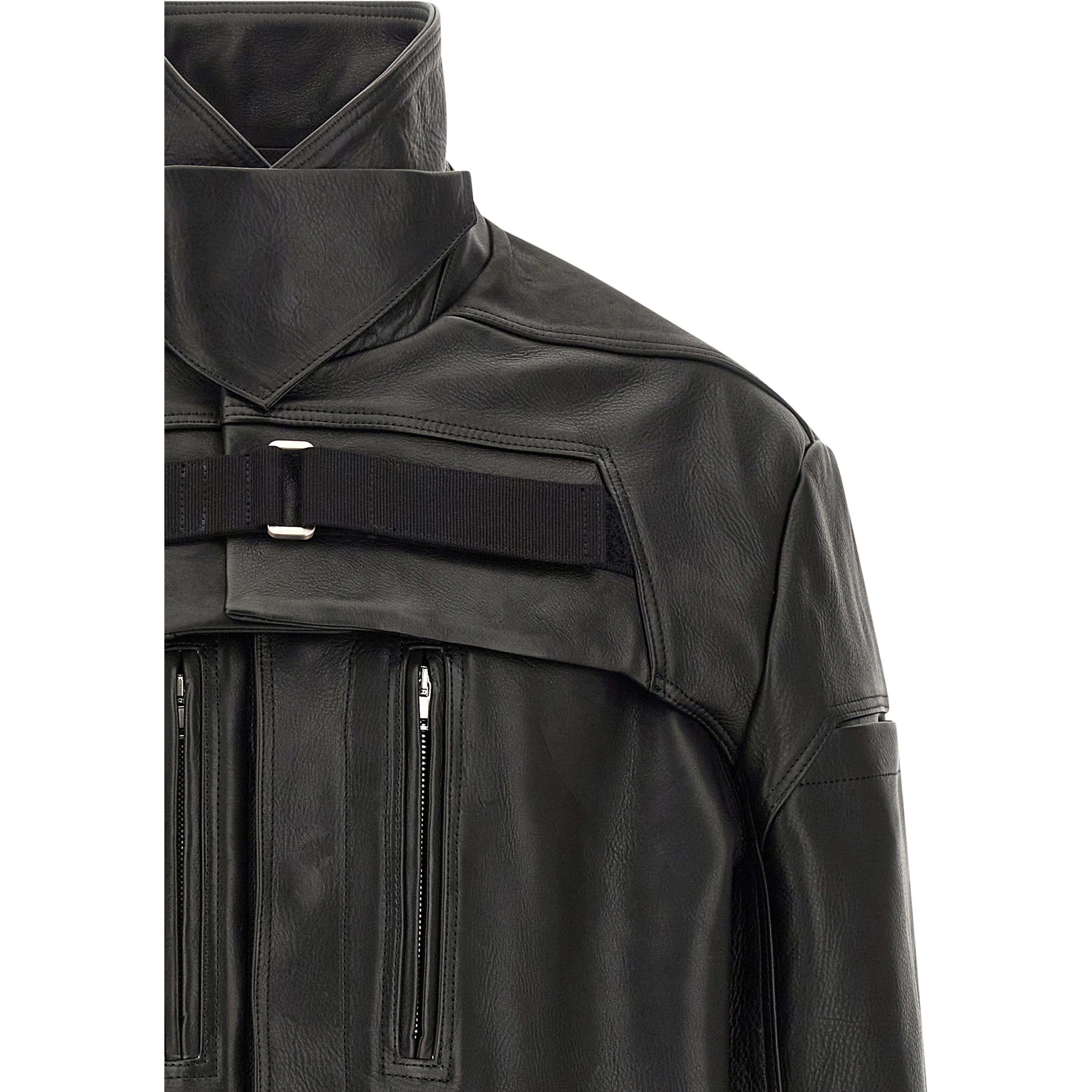 Black Calfskin Leather Jacket