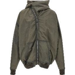 Gray Nylon Shell Jacket