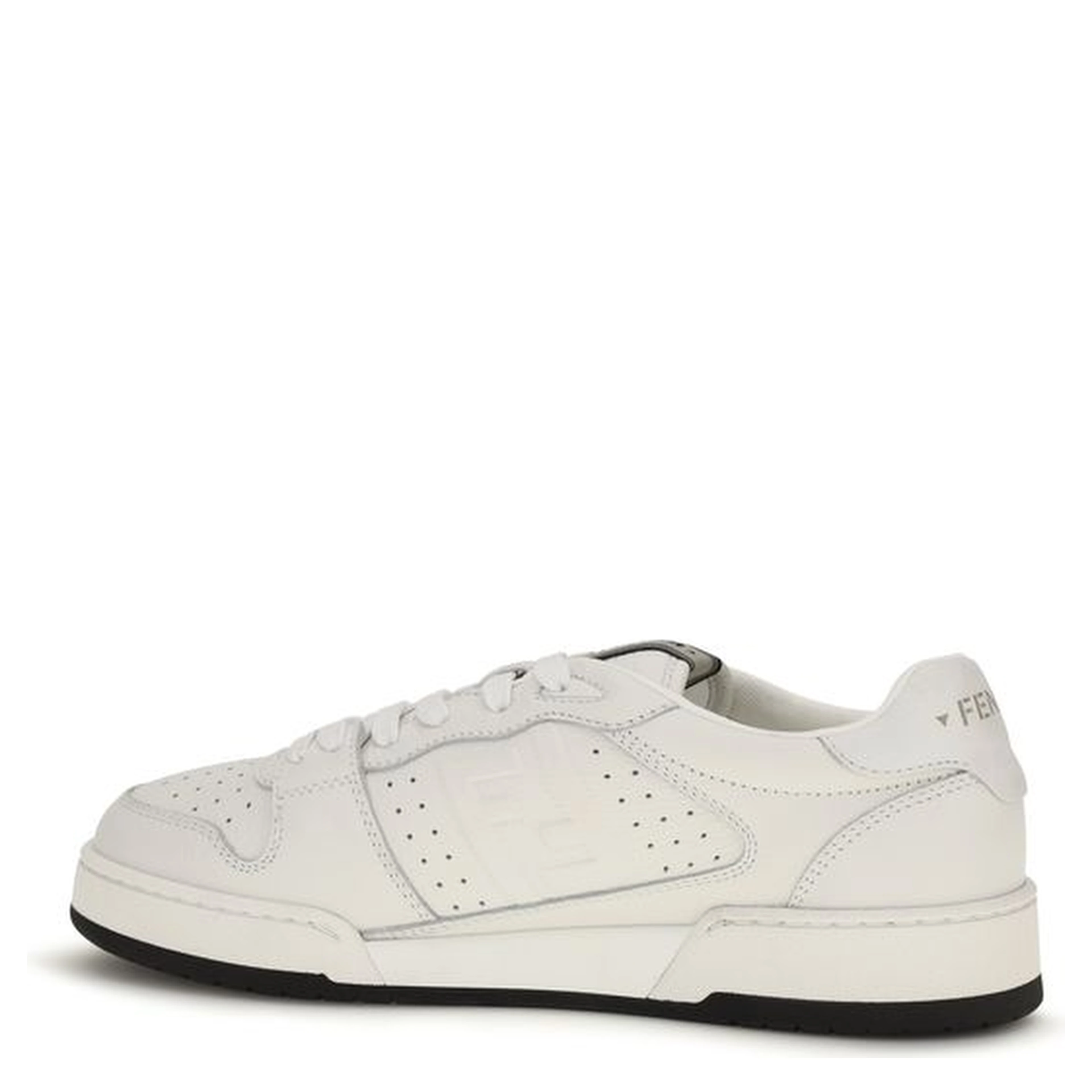 White Calf Leather Bos Taurus Athletic Sneakers