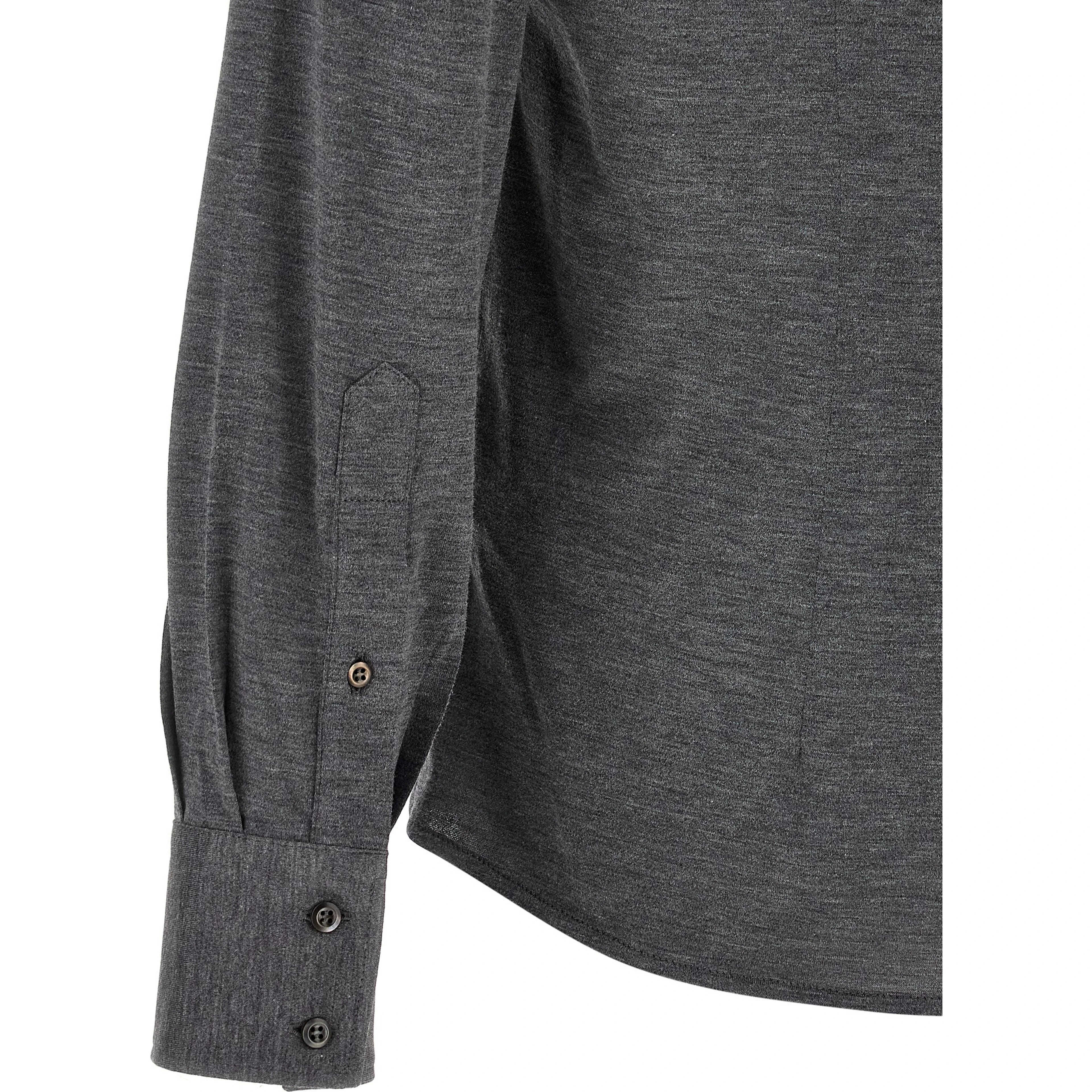 Gray Silk Blouse