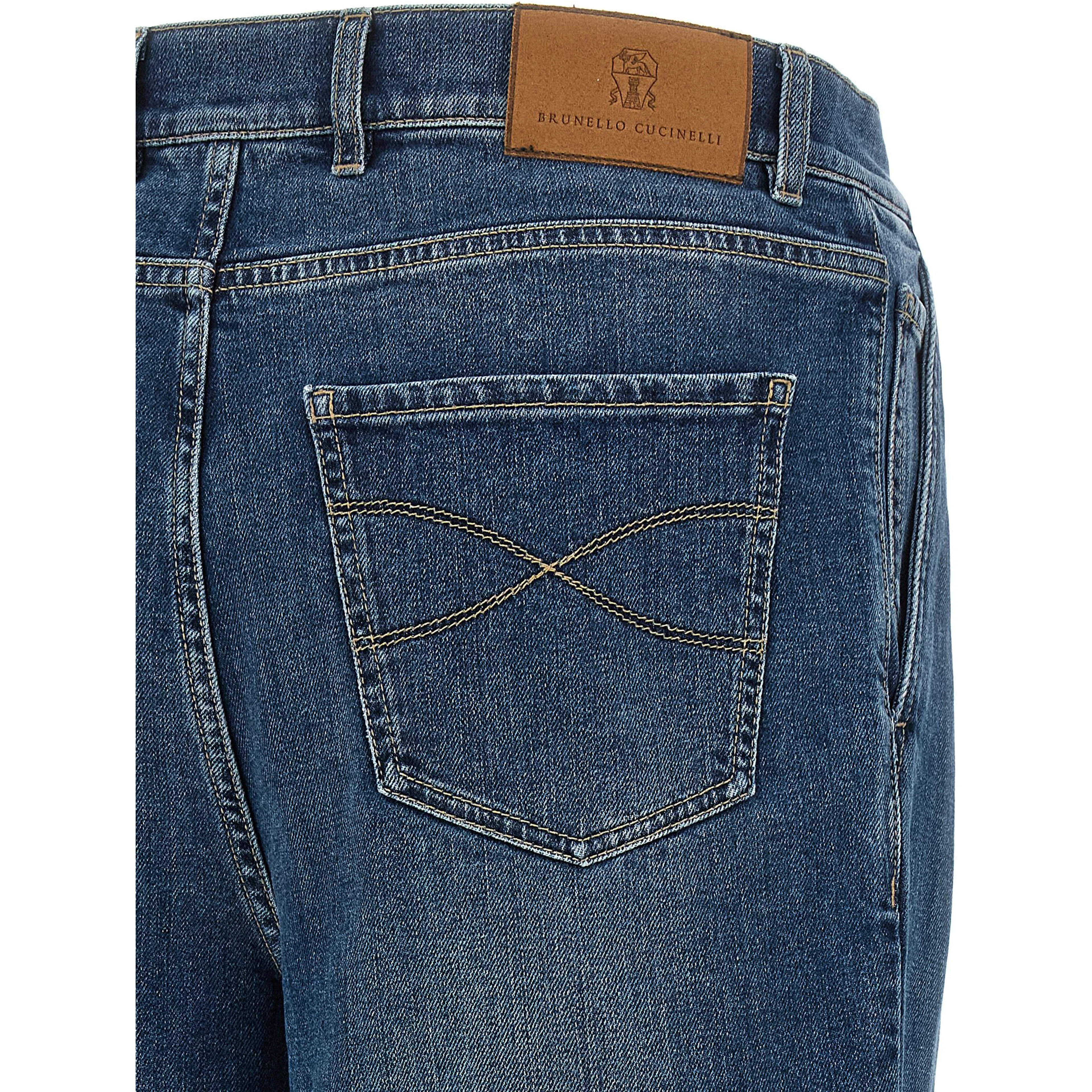 Blue Cotton Jeans Denim