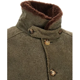 Bicolor Lamb Leather Leather Jacket