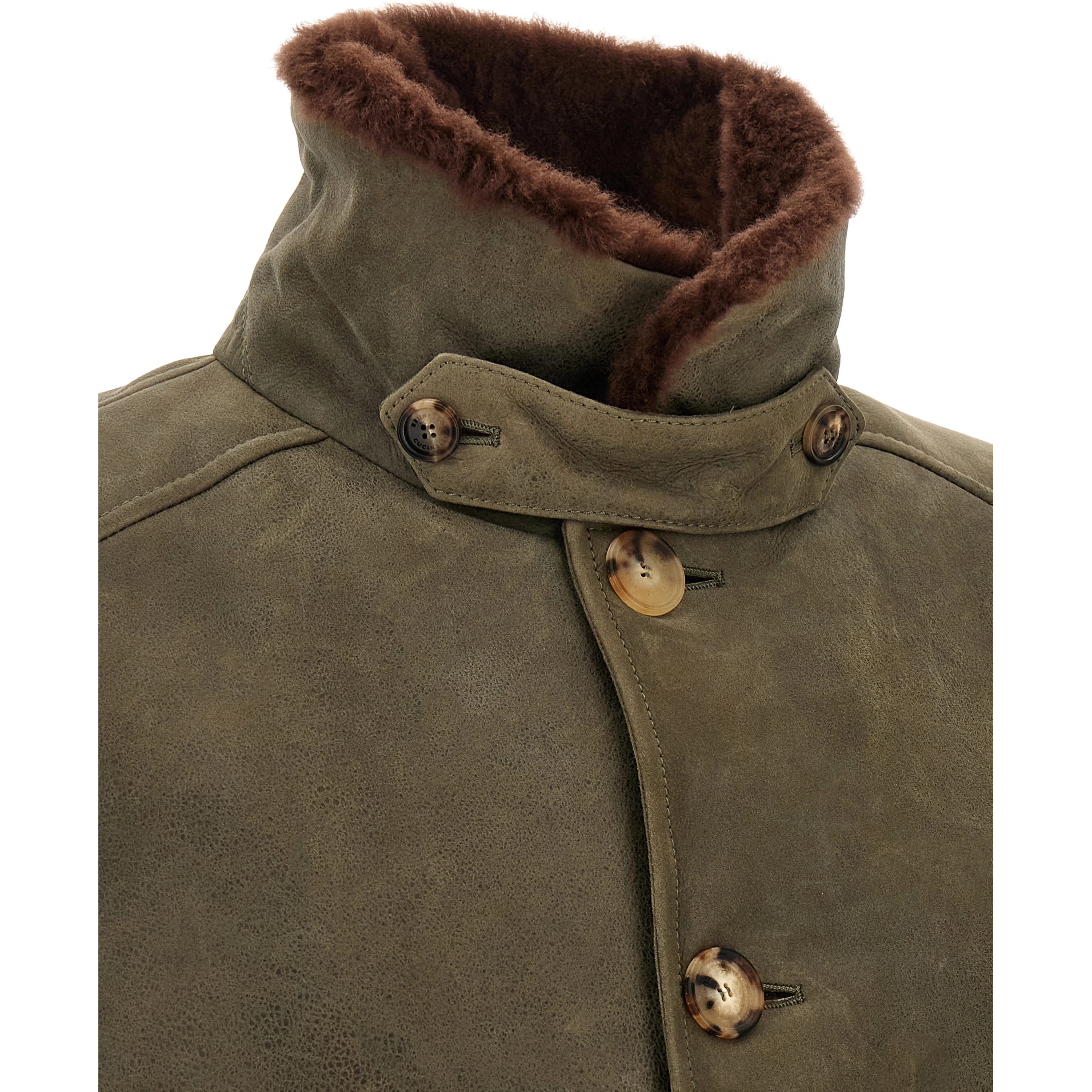 Bicolor Lamb Leather Leather Jacket