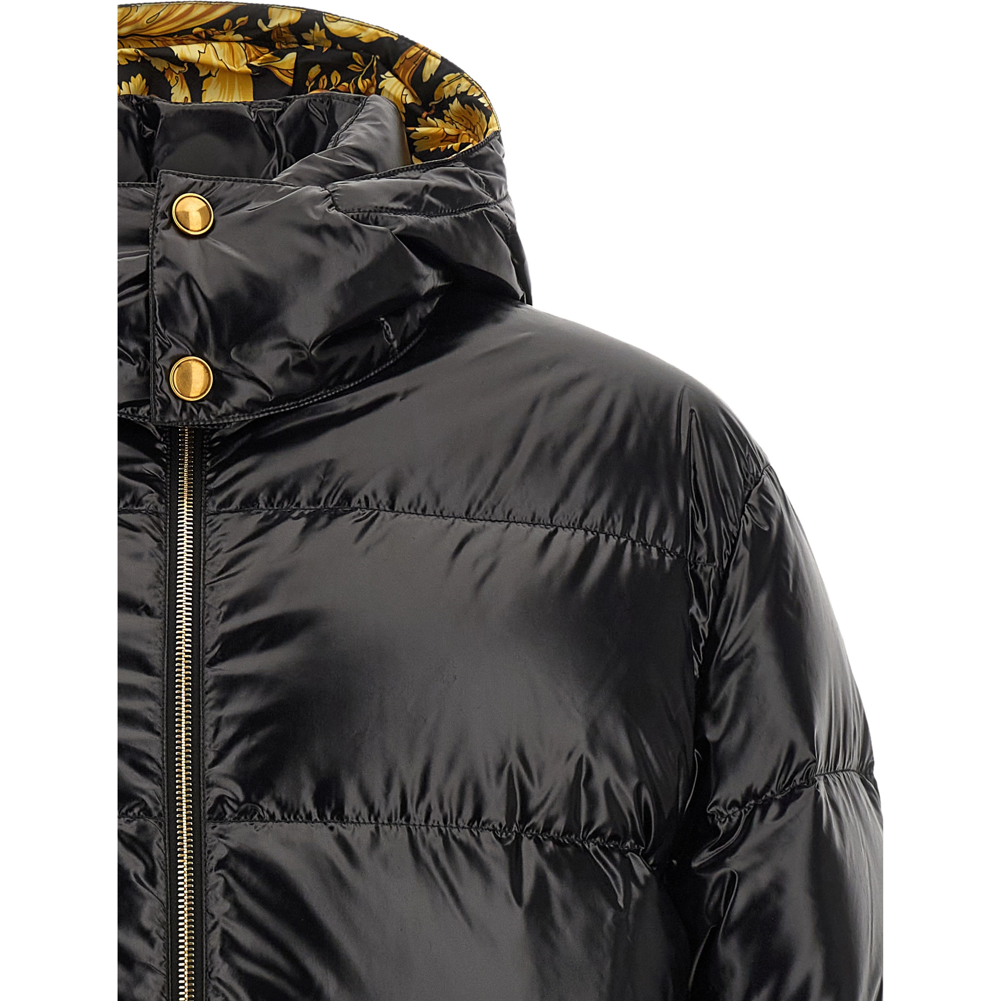 Black Nylon Full-Length Jacket