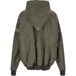 Gray Nylon Shell Jacket