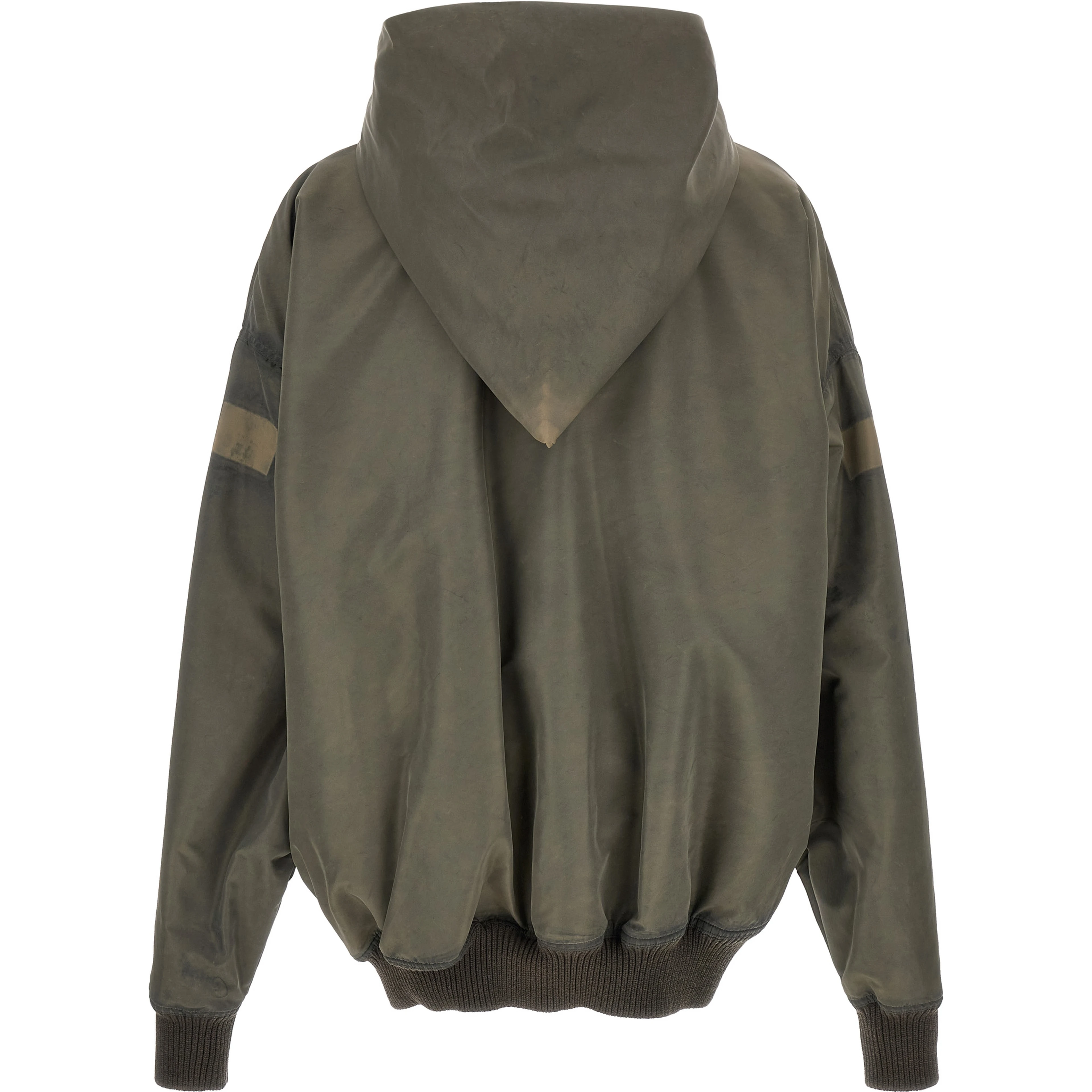 Gray Nylon Shell Jacket