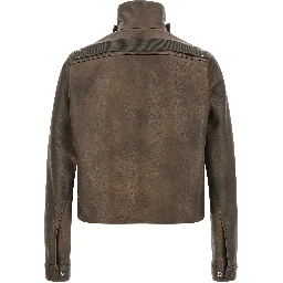 Brown Calfskin Leather Jacket