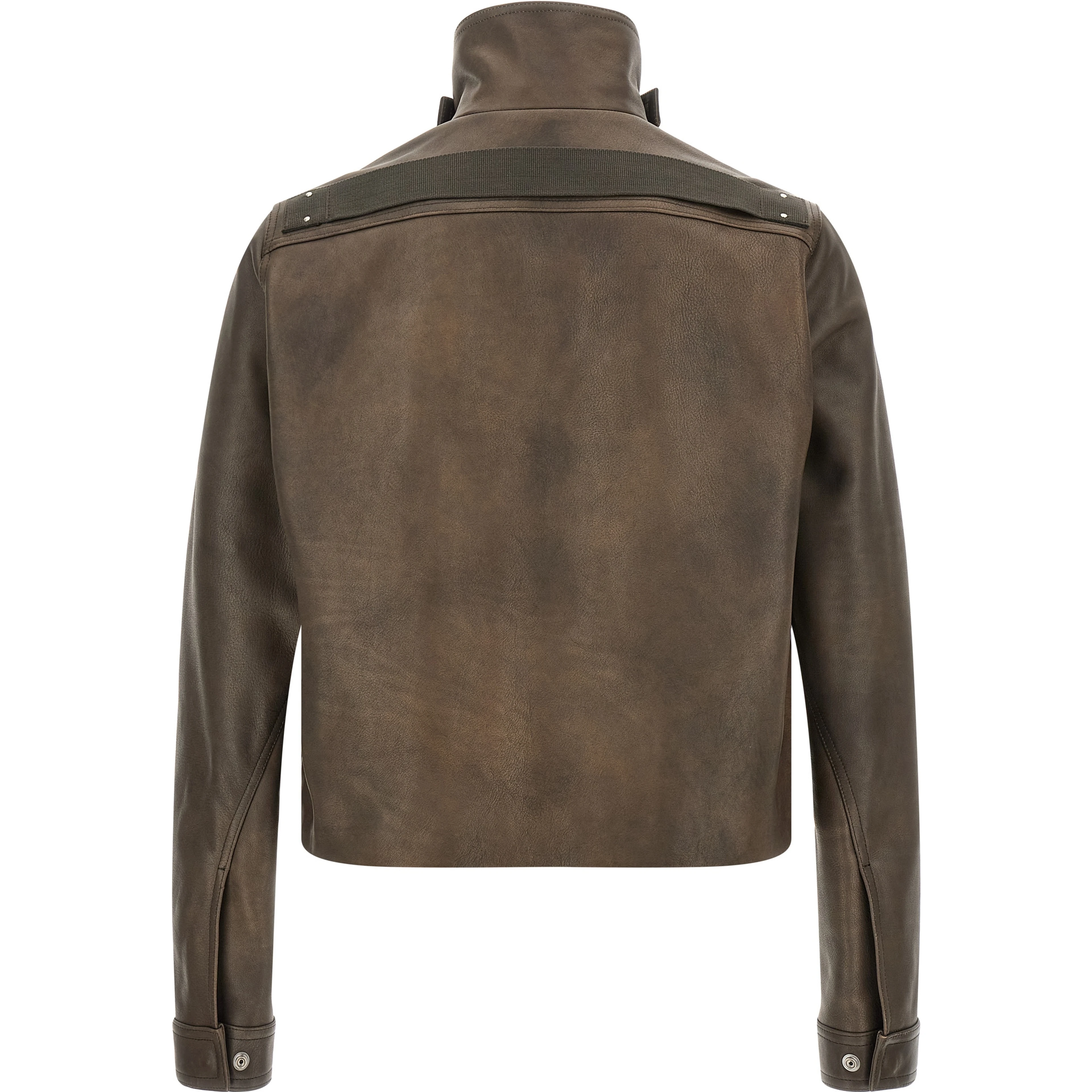 Brown Calfskin Leather Jacket
