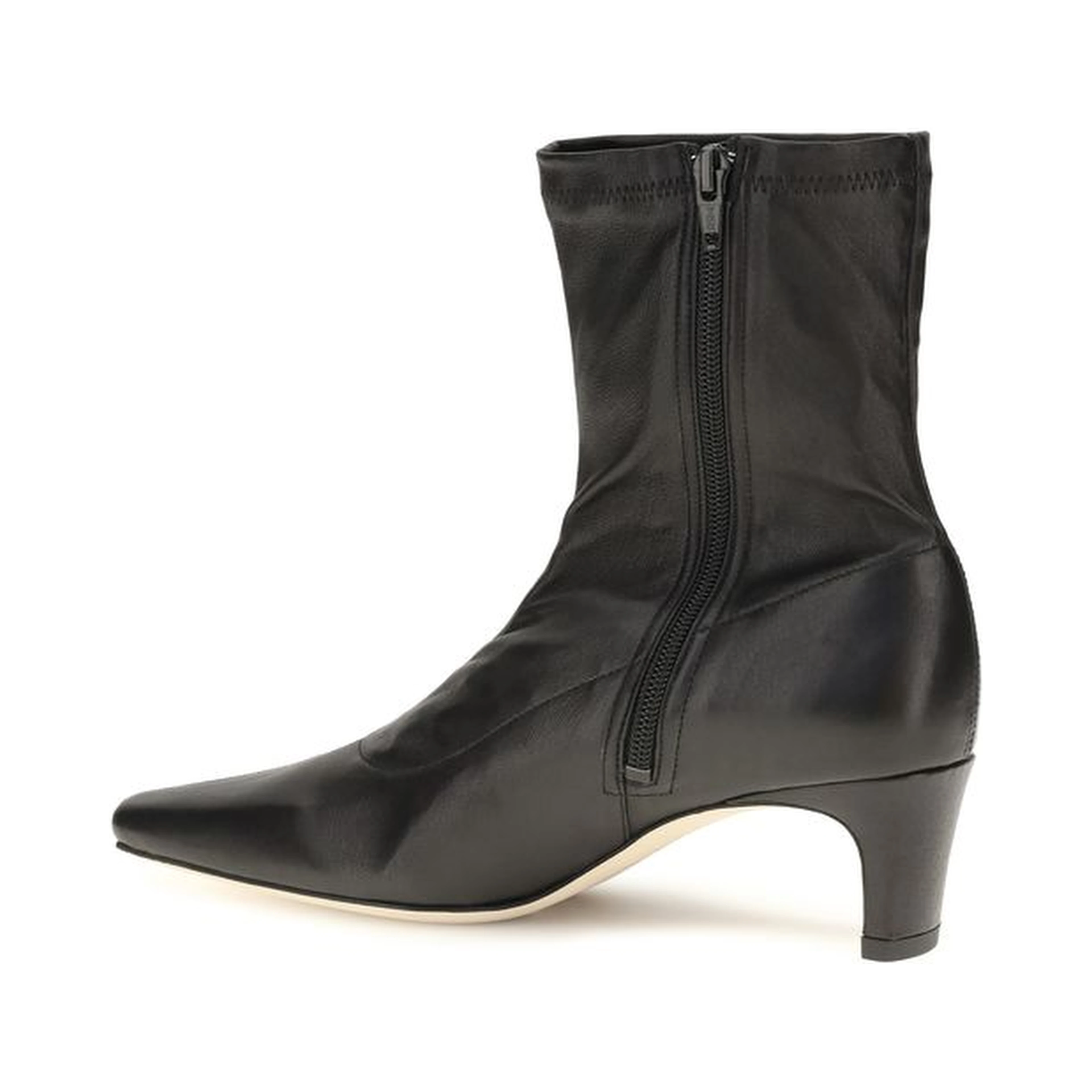 Black Calf Leather Bos Taurus Ankle Boots