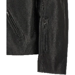 Black Calfskin Leather Jacket