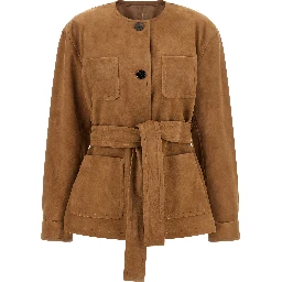 Brown Lamb Leather Leather Jacket