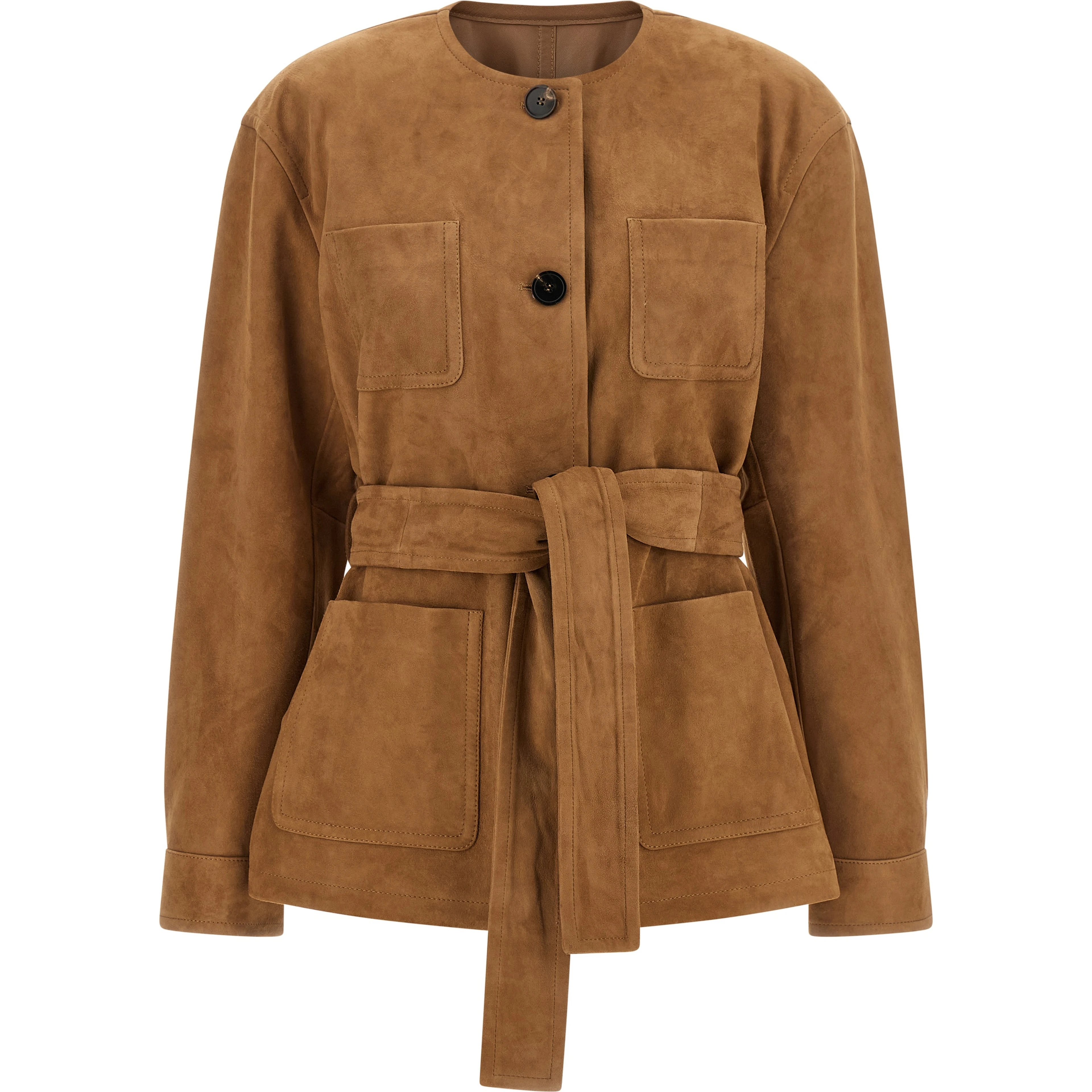 Brown Lamb Leather Leather Jacket
