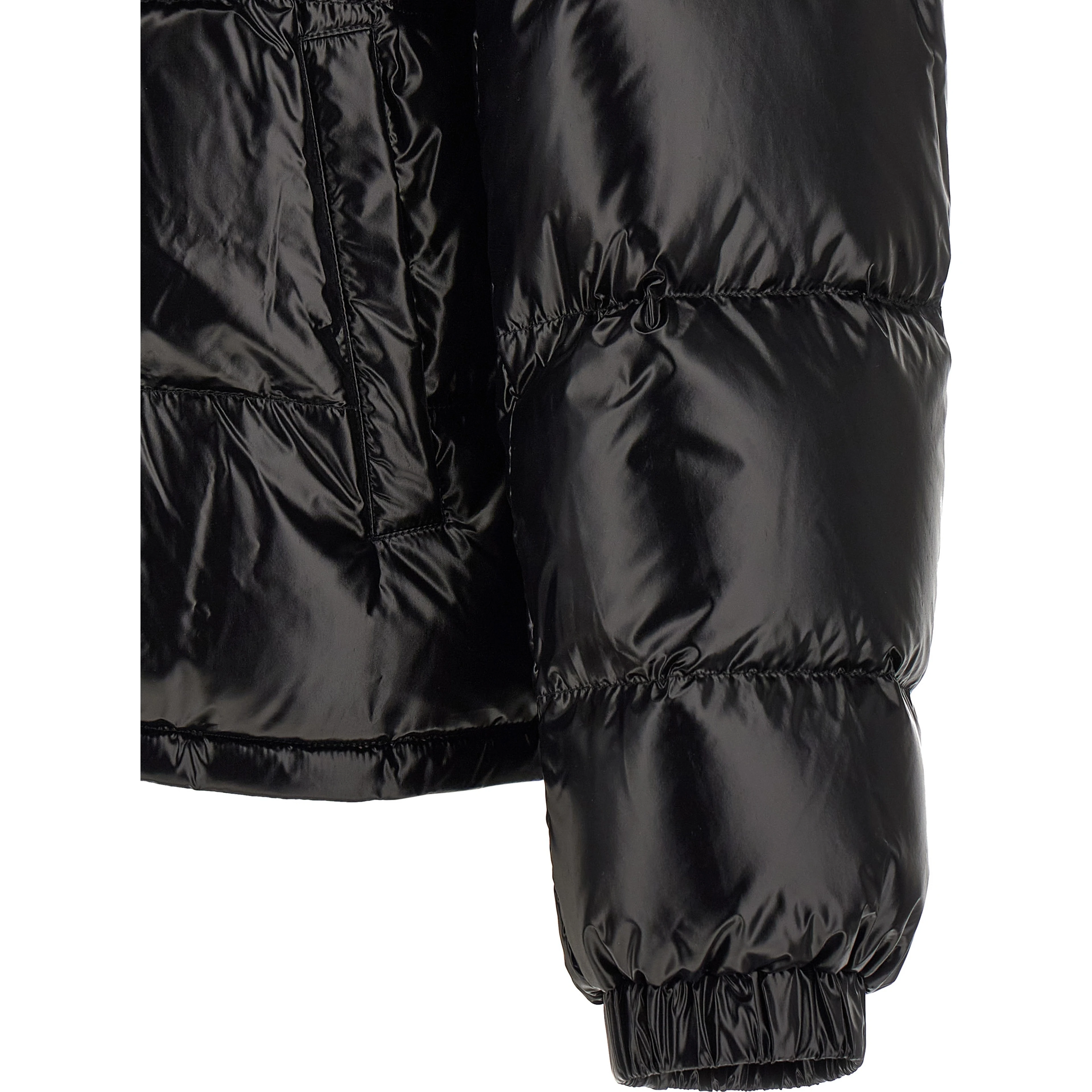 Black Nylon Full-Length Jacket