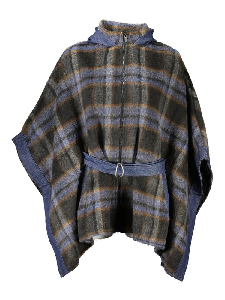 Blue Polyester Women's Top