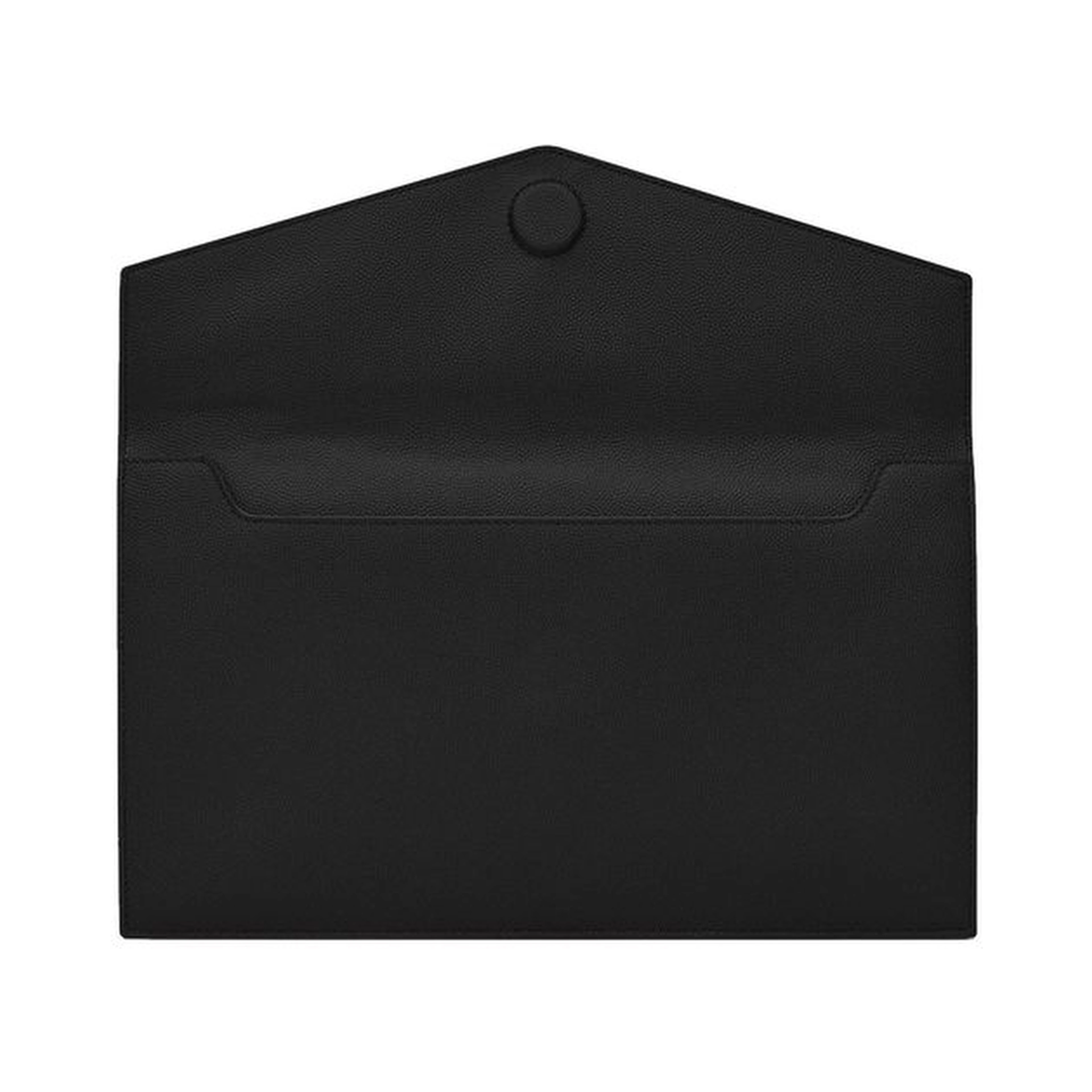 Black Leather Clutch Bag