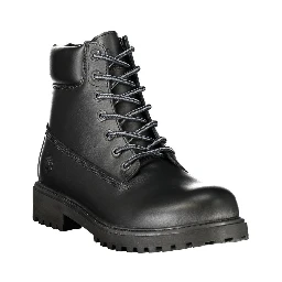 Black Leather Mens Sneaker