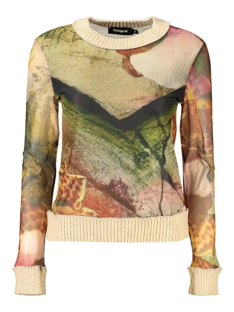Beige Polyester Womens Shirt