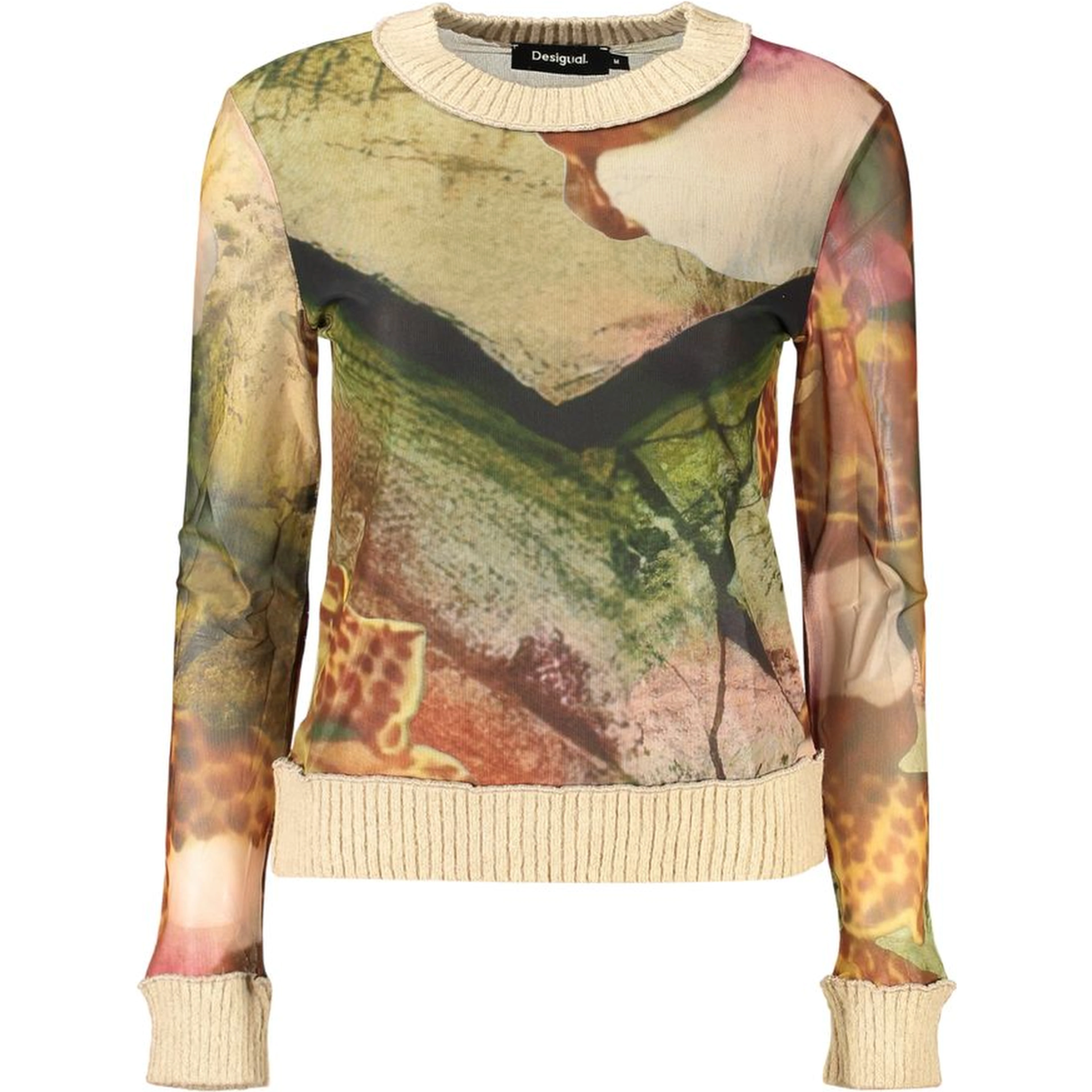 Beige Polyester Womens Shirt