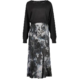Blue Polyester Women's Dress