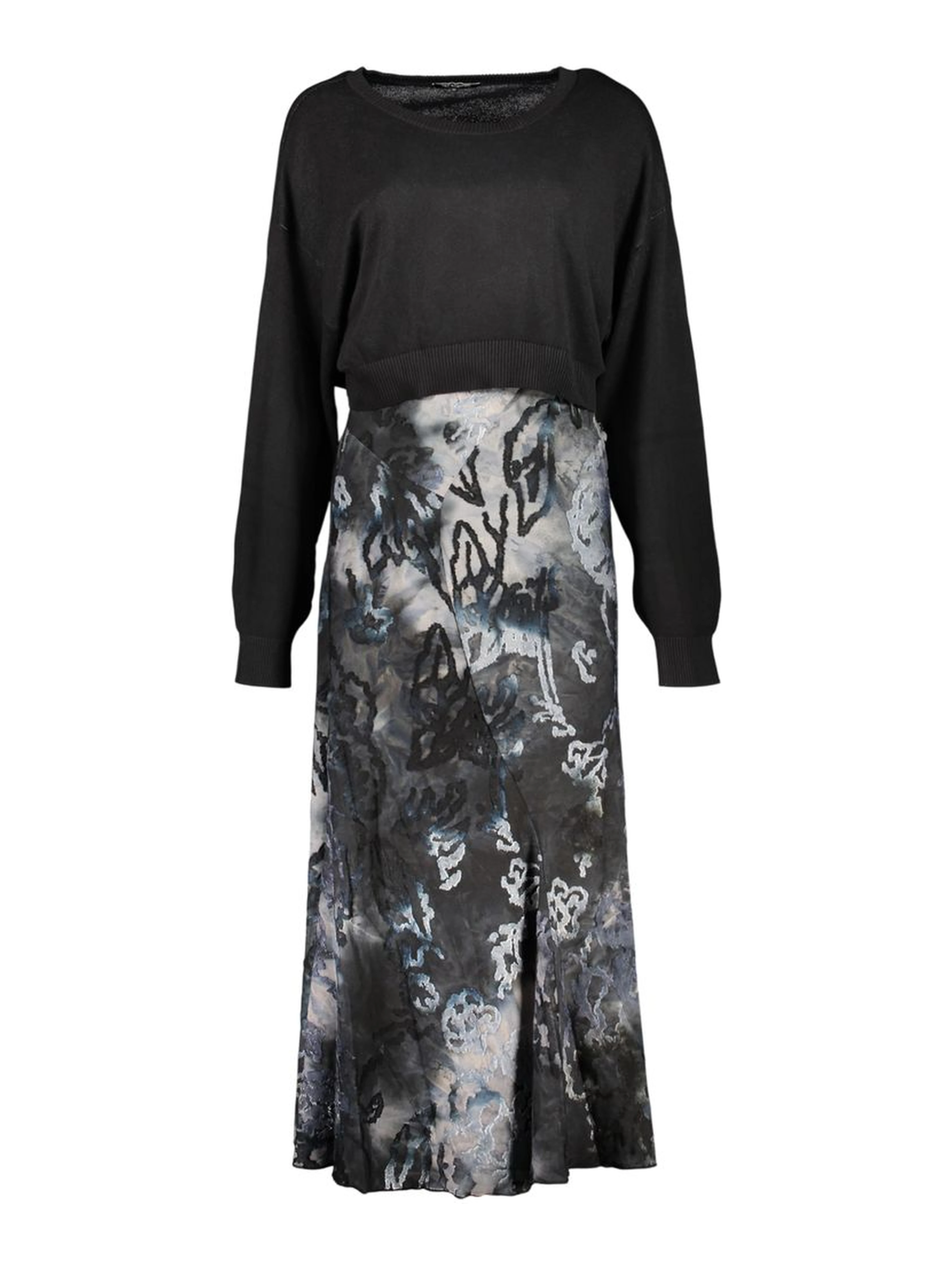 Blue Polyester Women's Dress