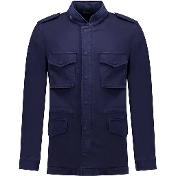 Navy Blue Cotton Jacket