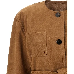 Brown Lamb Leather Leather Jacket