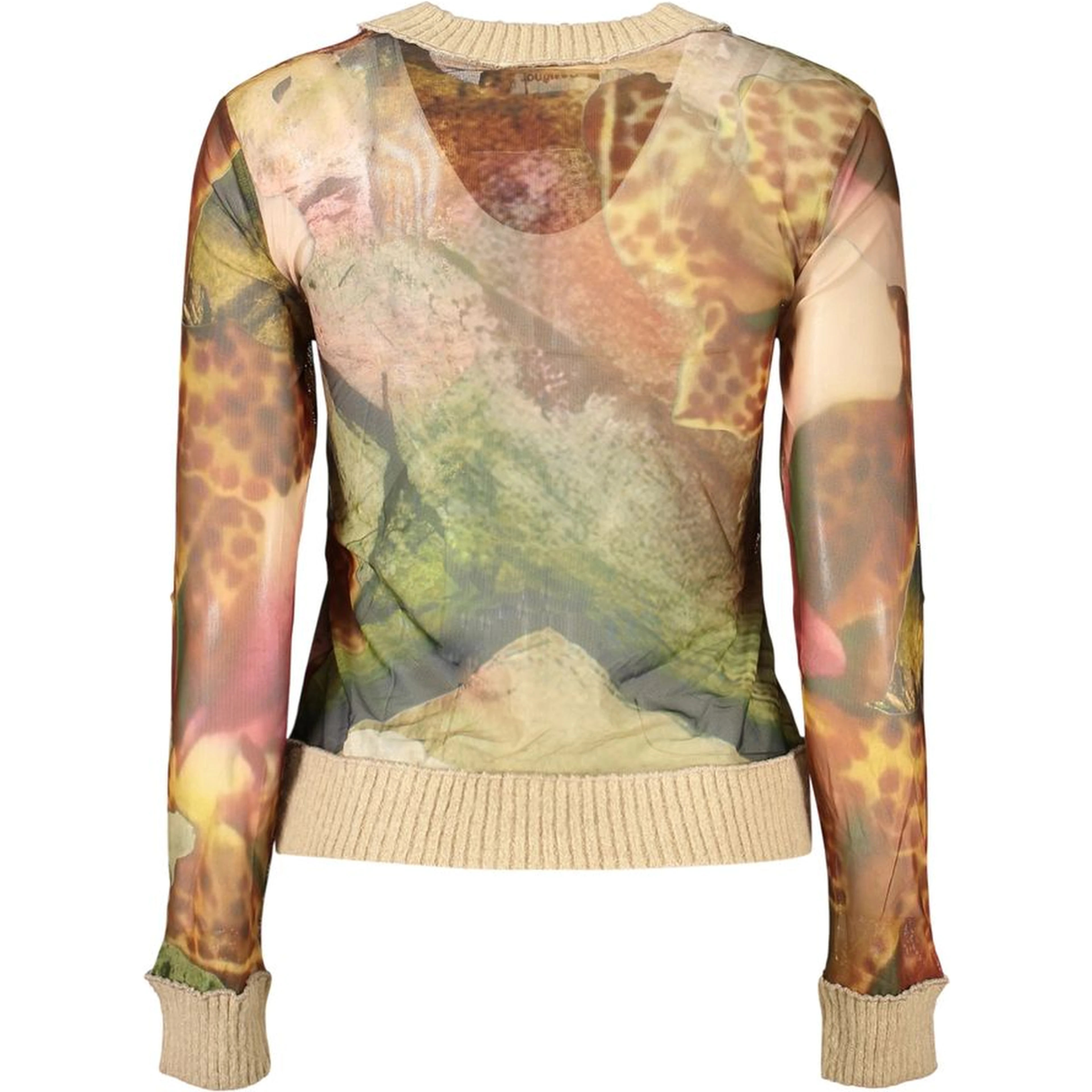 Beige Polyester Womens Shirt