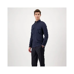 Navy Blue Cotton Jacket
