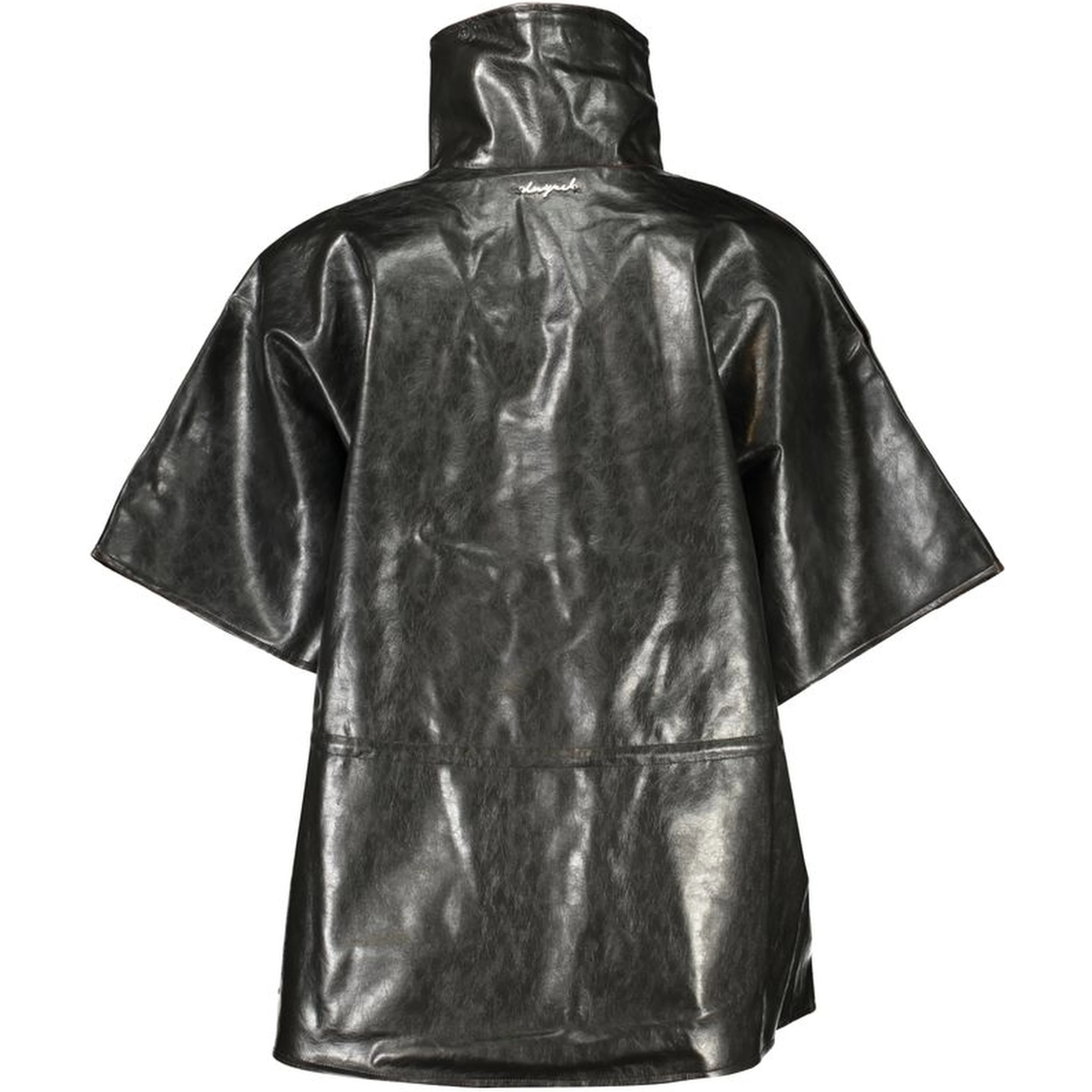 Black Polyurethane Women Sweater