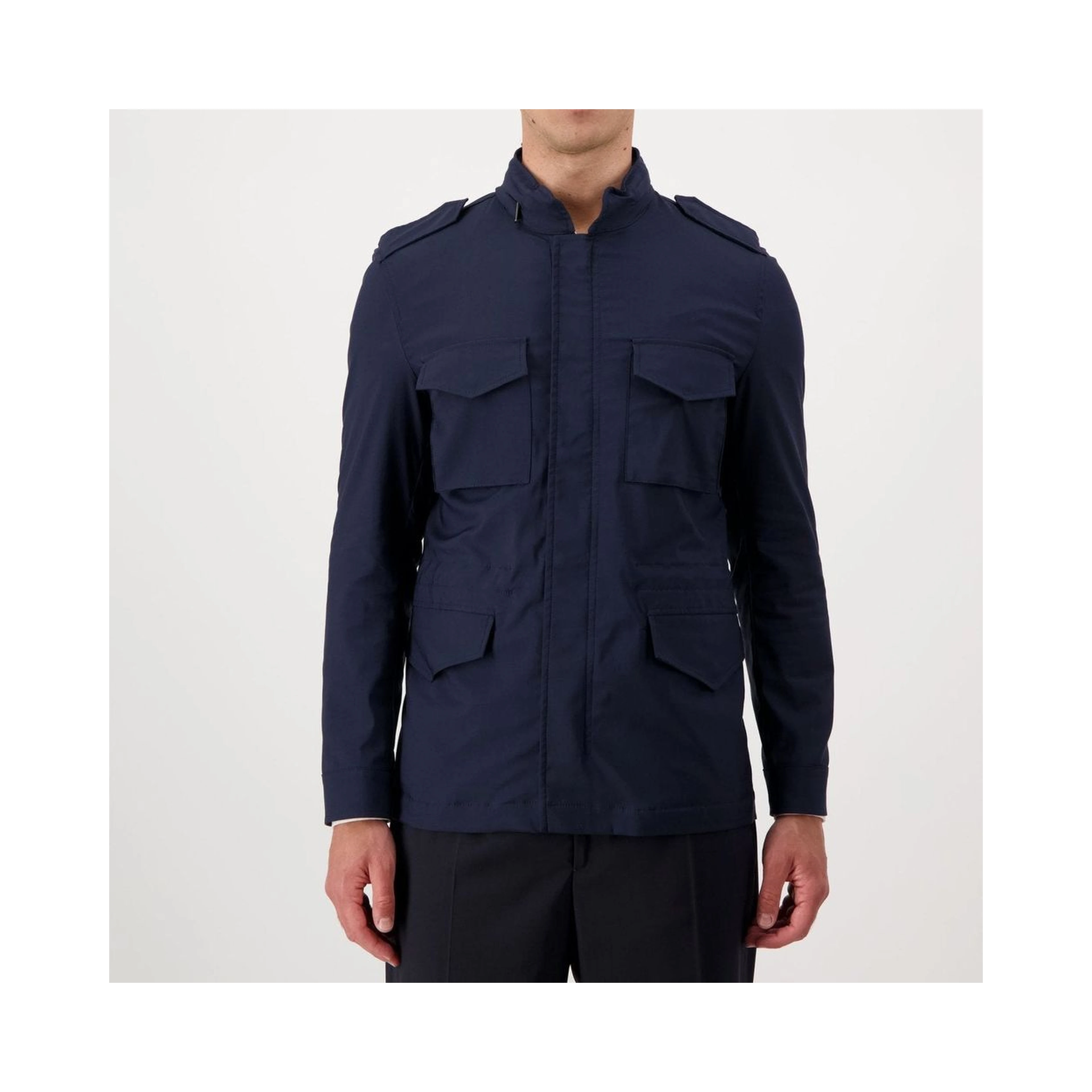 Navy Blue Cotton Jacket