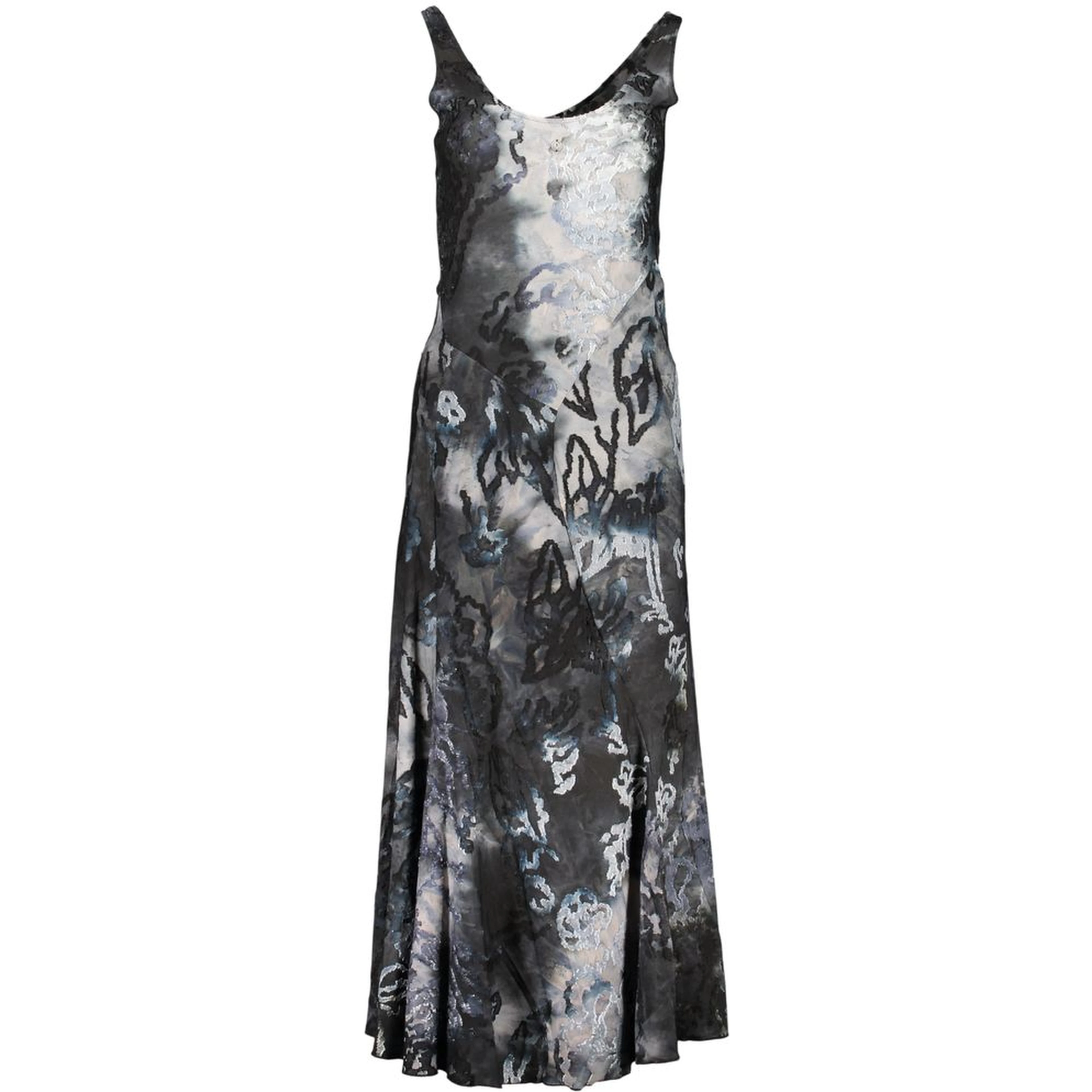Blue Polyester Women's Dress