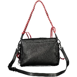 Black Polyurethane Women Bag