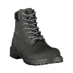 Black Leather Mens Sneaker